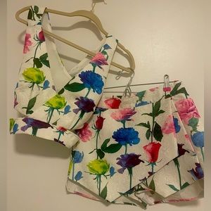 Floral Two-piece Set- Size Medium